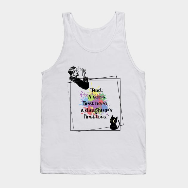 father, son, daughter Tank Top by Flower Tee